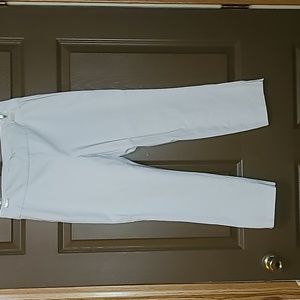 White ankle trousers